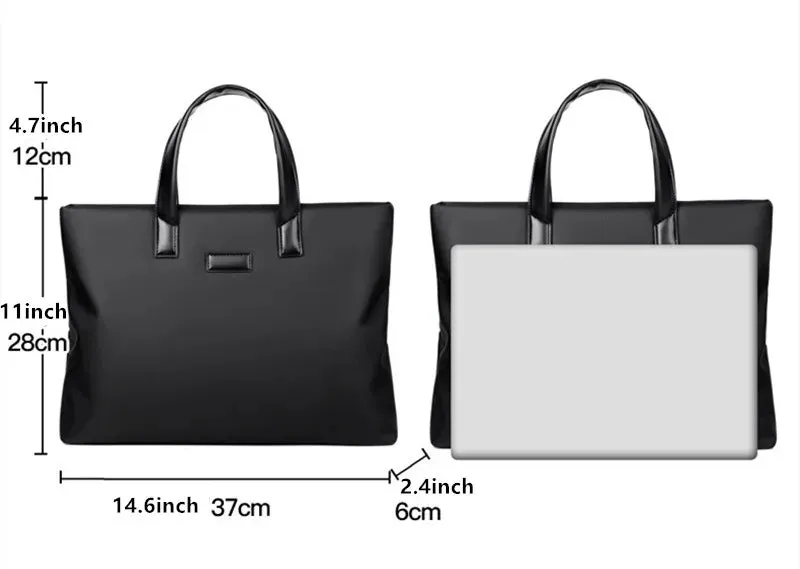 2025 New Briefcase Portable Document Bag Large Capacity Business Men's Bag Computer Bag Public Document