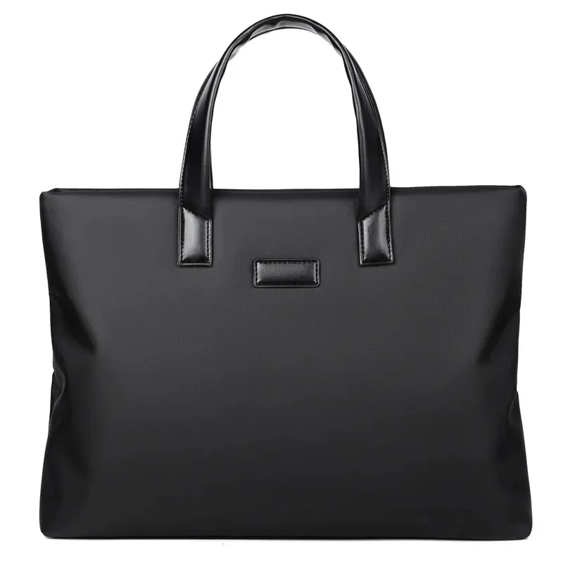 2025 New Briefcase Portable Document Bag Large Capacity Business Men's Bag Computer Bag Public Document