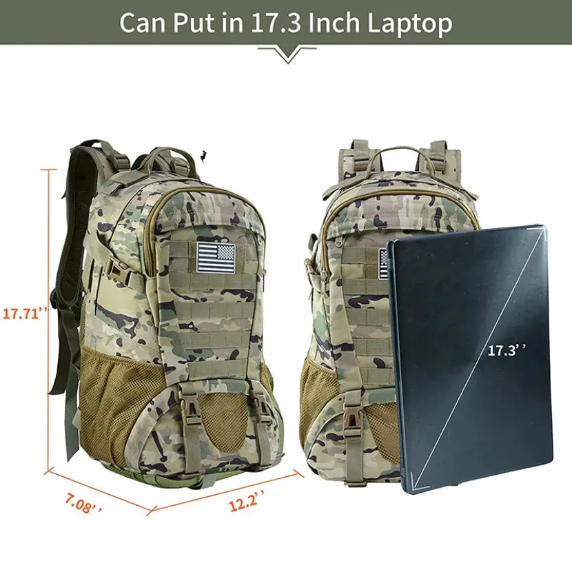 35L Waterproof Travel Backpack - Large Outdoor Hiking, Camping, and Trekking Rucksack for Men and Women
