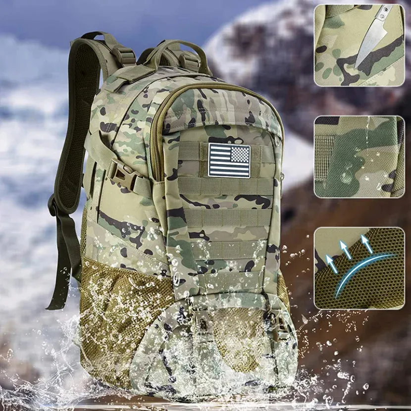35L Waterproof Travel Backpack - Large Outdoor Hiking, Camping, and Trekking Rucksack for Men and Women