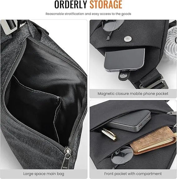 Anti-Theft Slim Sling™ Bag | Secure Crossbody with Free Wallet