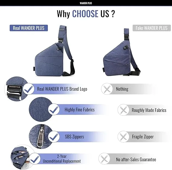 Anti-Theft Slim Sling™ Bag | Secure Crossbody with Free Wallet