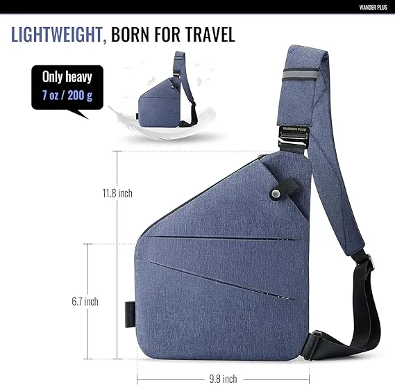 Anti-Theft Slim Sling™ Bag | Secure Crossbody with Free Wallet