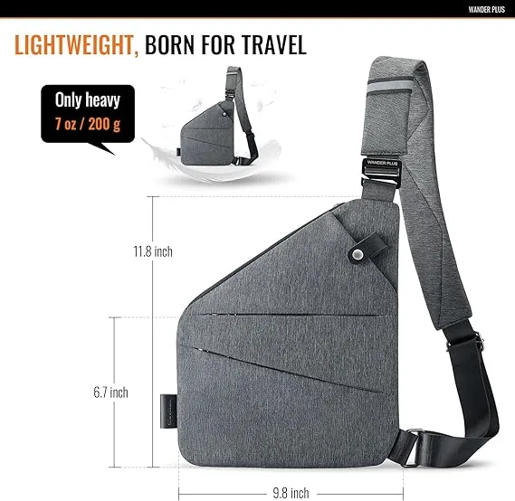 Anti-Theft Slim Sling™ Bag | Secure Crossbody with Free Wallet