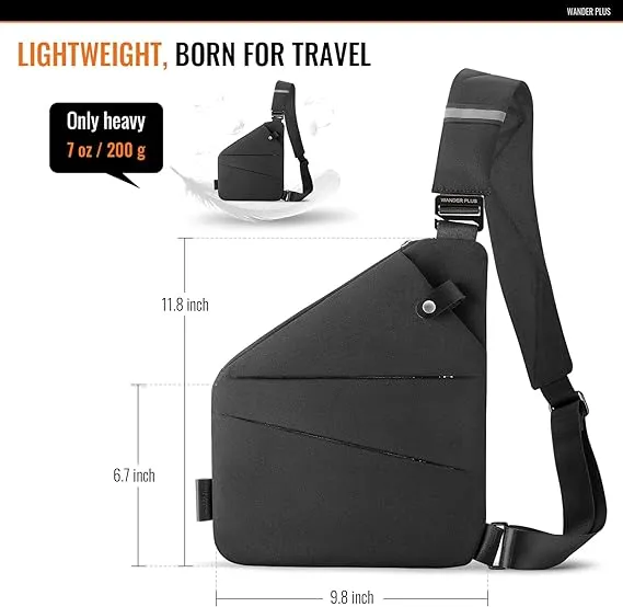 Anti-Theft Slim Sling™ Bag | Secure Crossbody with Free Wallet