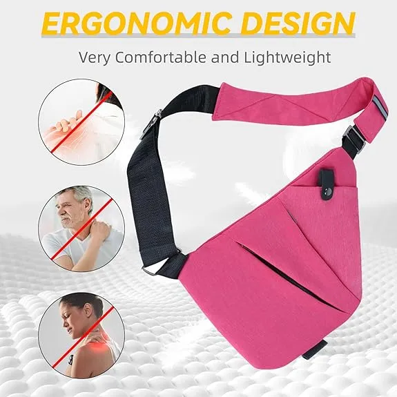Anti-Theft Slim Sling™ Bag | Secure Crossbody with Free Wallet