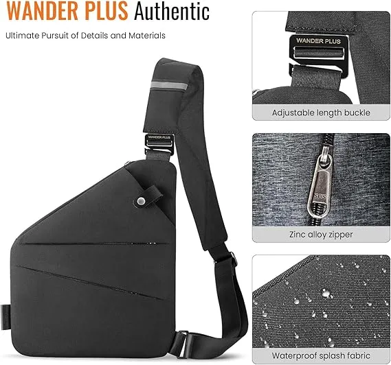 Anti-Theft Slim Sling™ Bag | Secure Crossbody with Free Wallet