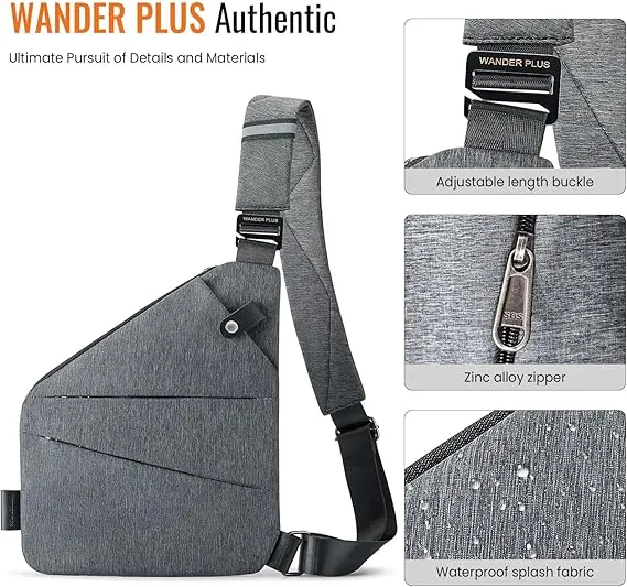 Anti-Theft Slim Sling™ Bag | Secure Crossbody with Free Wallet