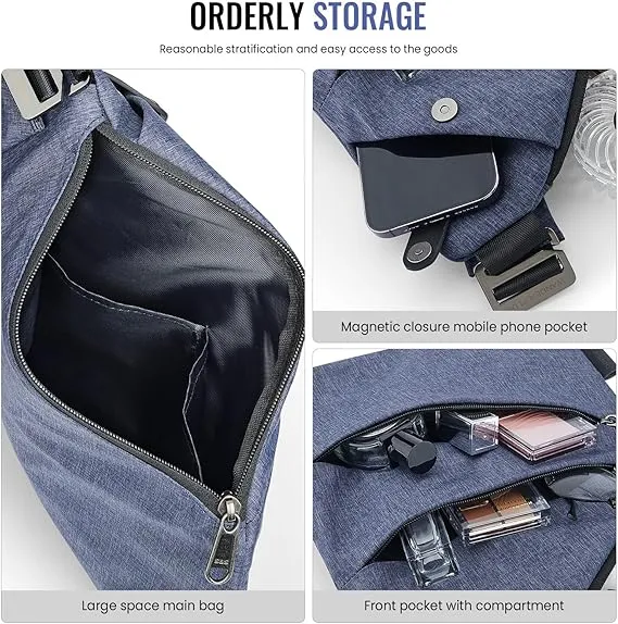 Anti-Theft Slim Sling™ Bag | Secure Crossbody with Free Wallet