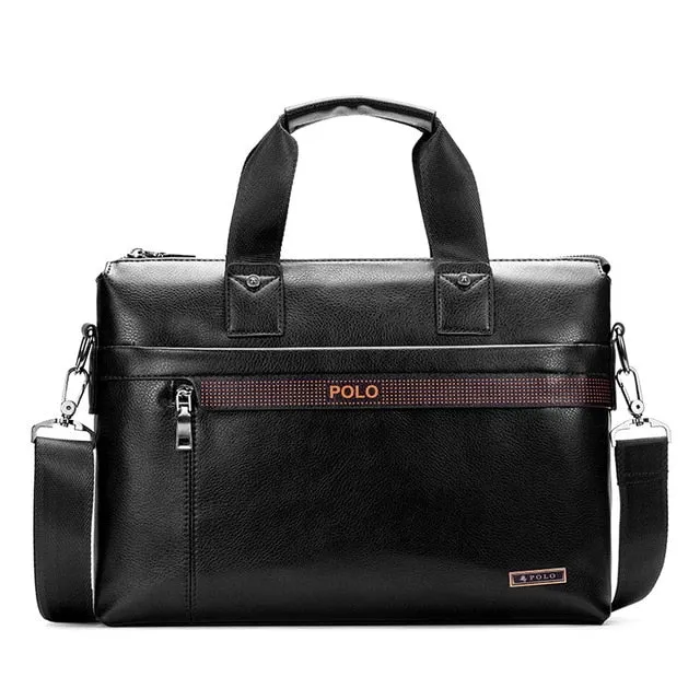 Badenroo Polo Male Leather Laptop Bag