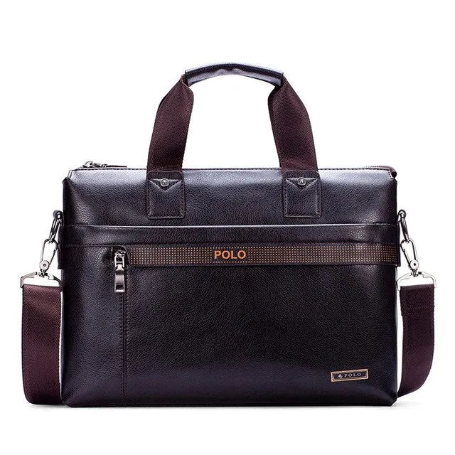 Badenroo Polo Male Leather Laptop Bag