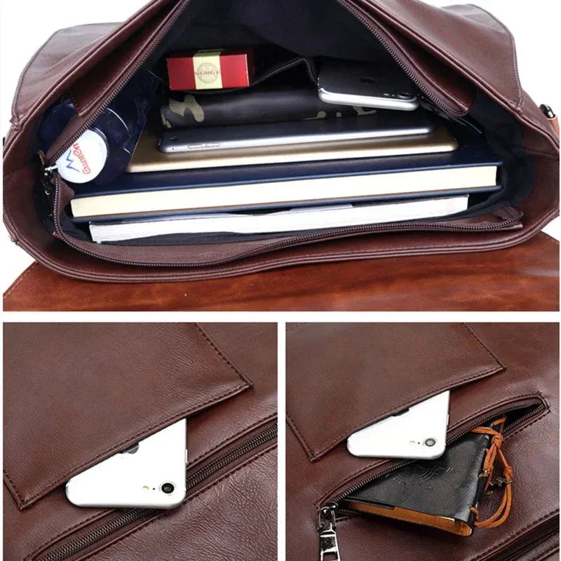 Bag Men Luxury PU Leather