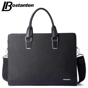 Bostanten Split Leather Laptop Bag