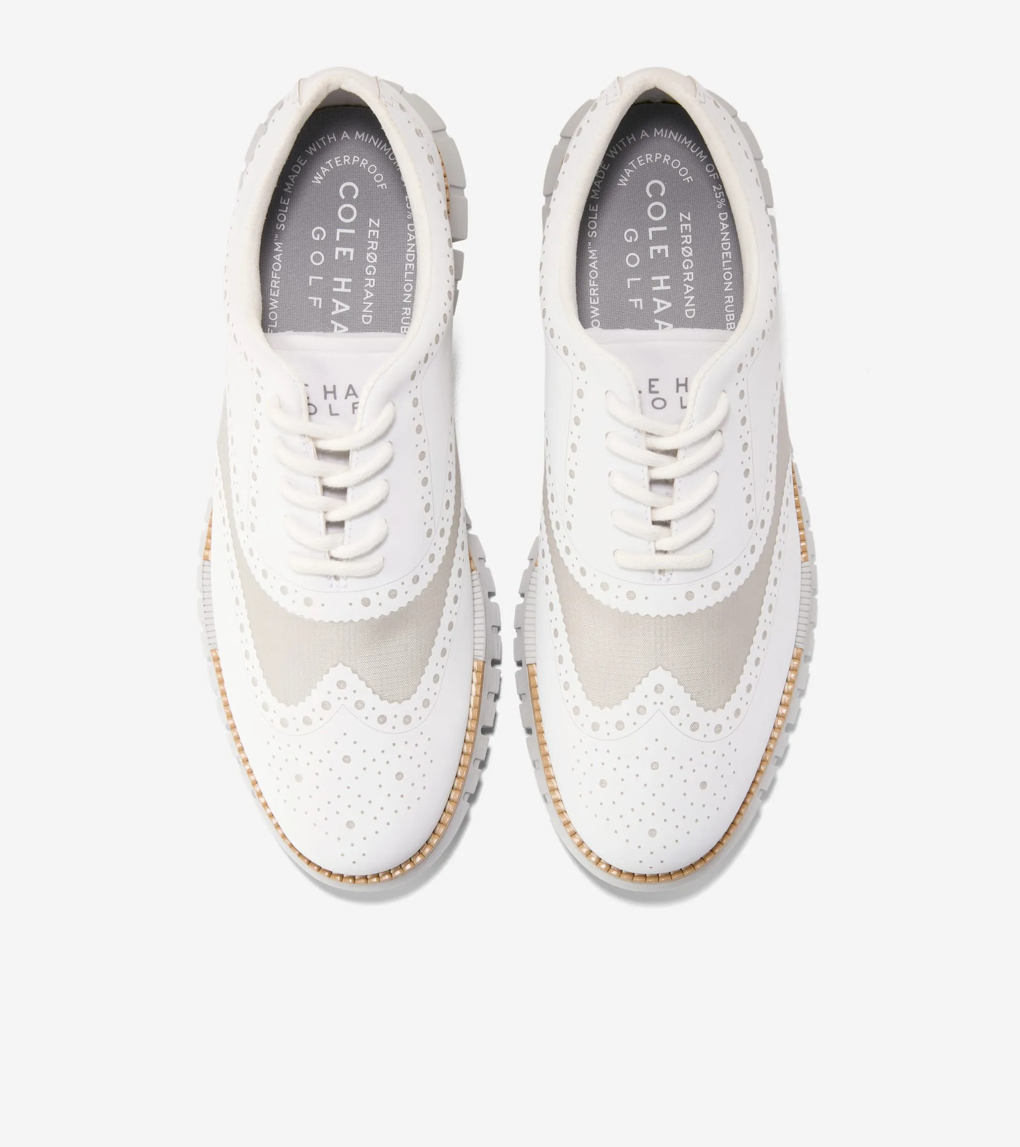 Cole Haan Men's ZERØGRAND Remastered No Sew Wingtip Golf Shoes