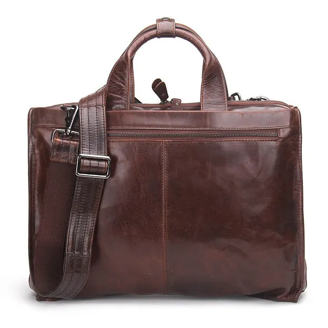 CONTACT'S cowhide leather men's  laptop bag