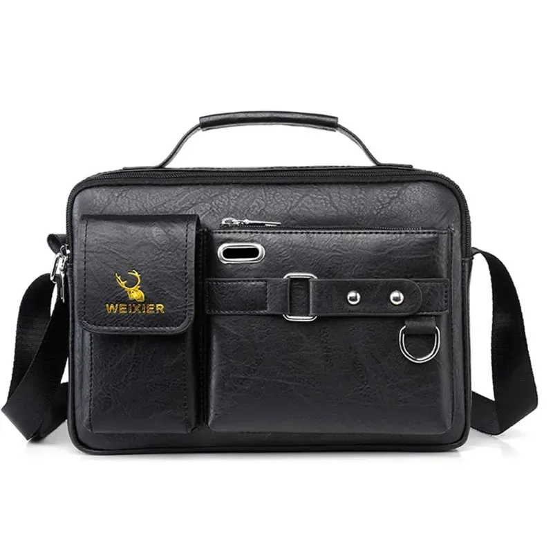 Crossbody Stylish Men's Leather Travel Shoulder Bag