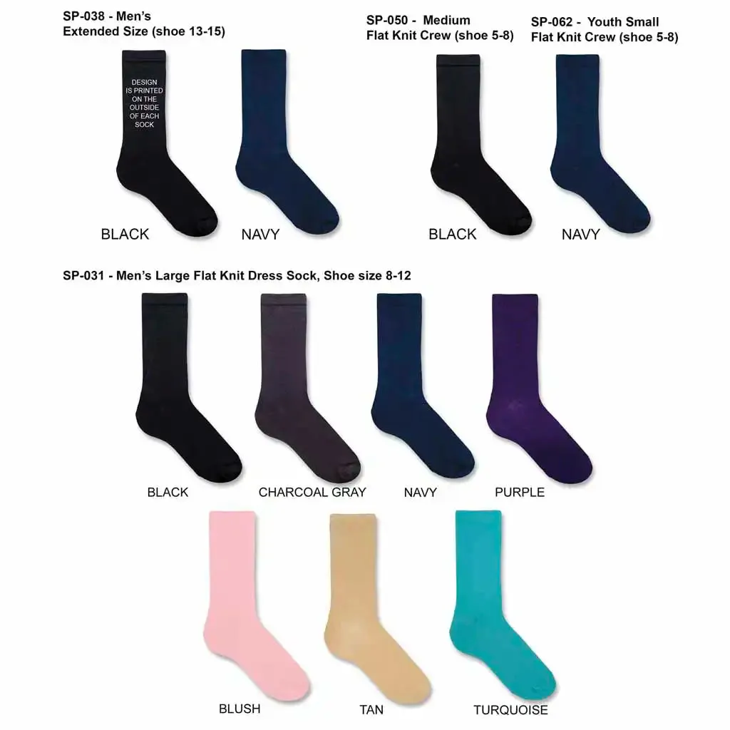Custom Wedding Socks for the Groom - I Love Us