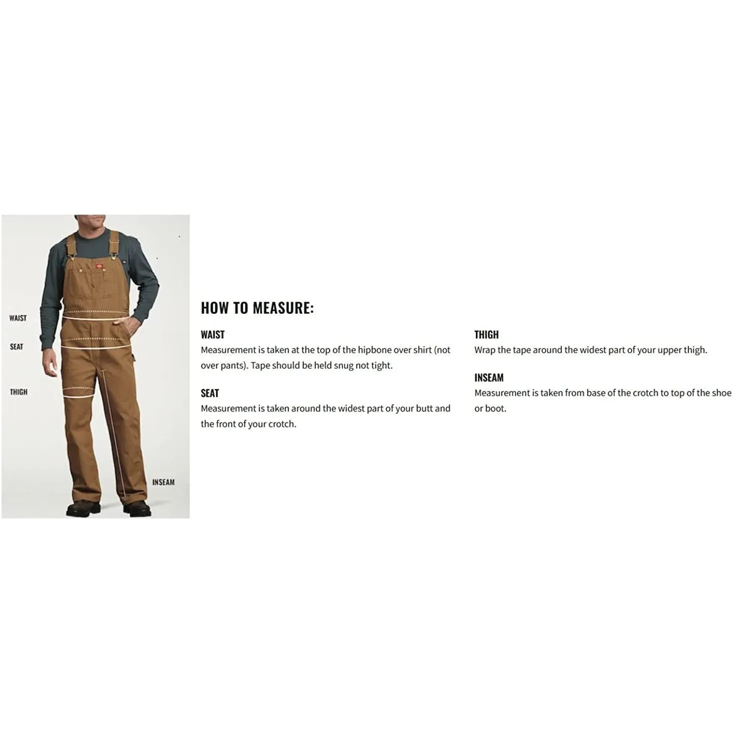 Dickies Men's Denim Bib Overall