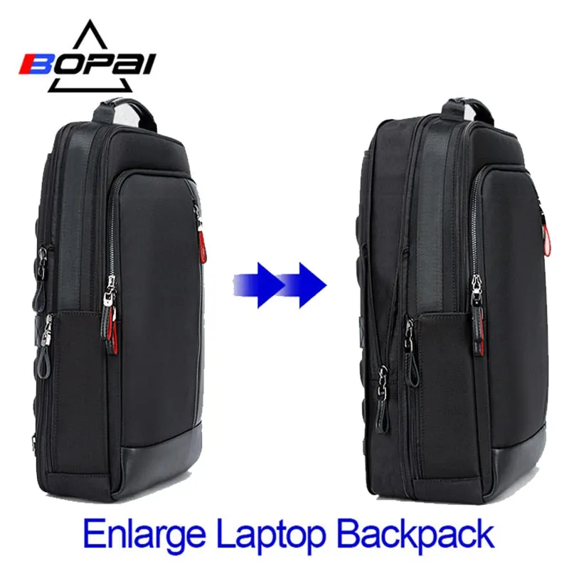 Early access Male Men's Anti USB Capacity Laptop Large theft Backpack Bag Multifunction Travel charging BOPAI Enlarge Enormous discount Backpacks 15.6inch