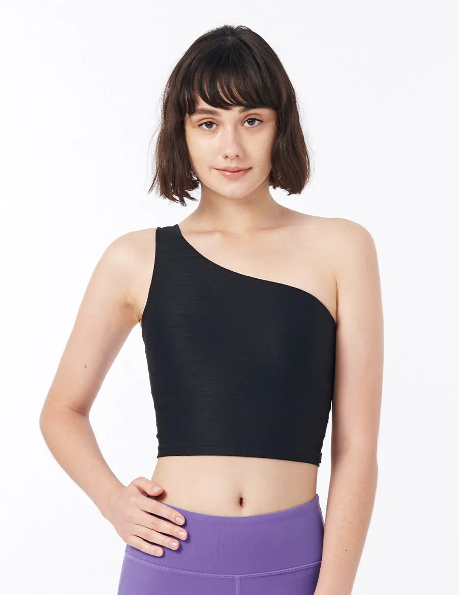 easyoga LA-VEDA Single Cropped Tank - L1 Black