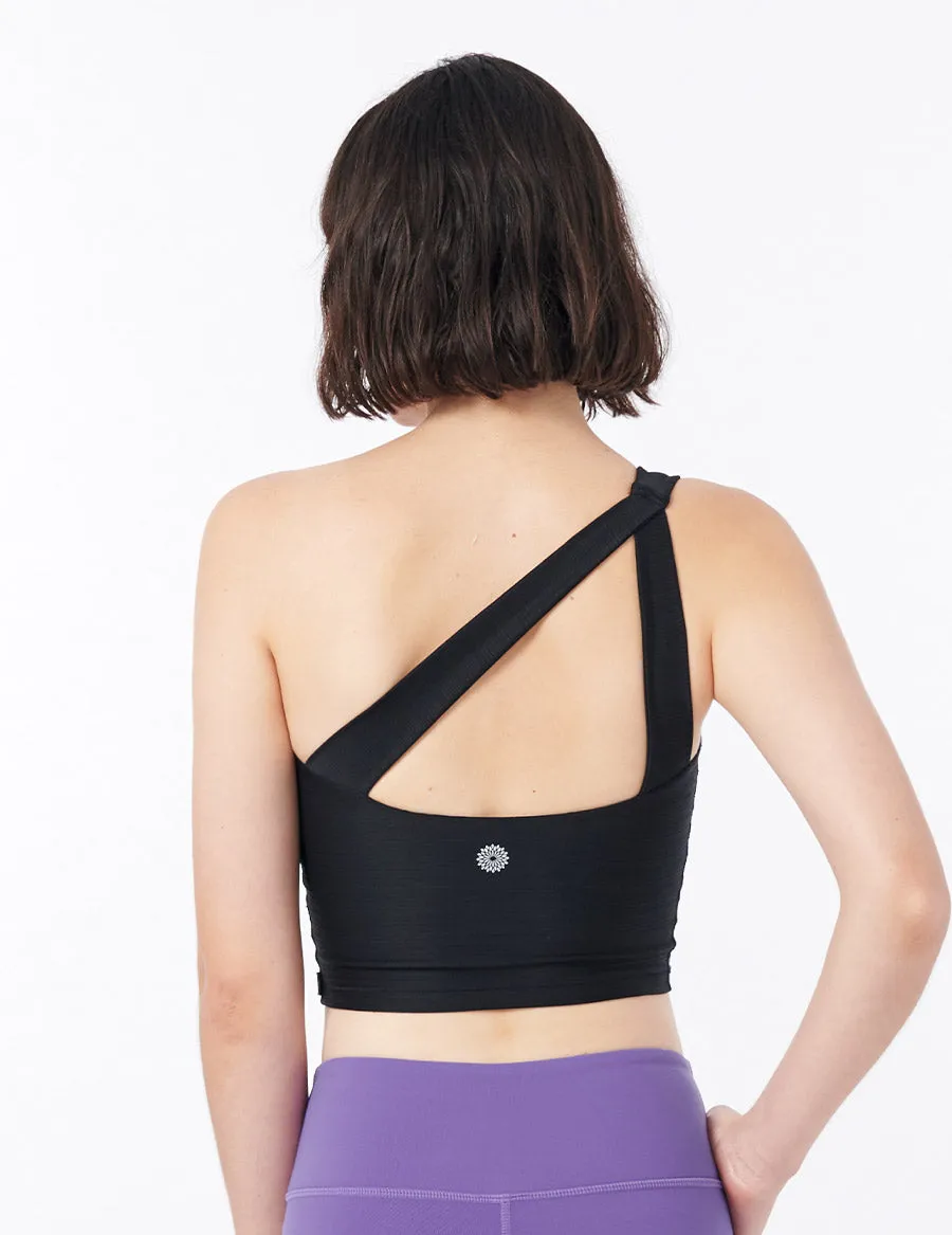 easyoga LA-VEDA Single Cropped Tank - L1 Black