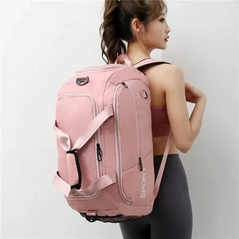 Fashion Sports Backpack Large Capacity Sports Bag Waterproof Gym Bag Fitness Travel Backpack Handbag Men's Backpack Women's Bag