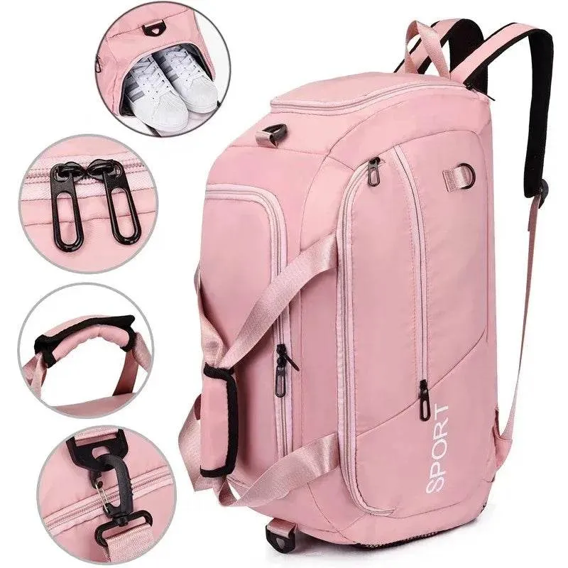 Fashion Sports Backpack Large Capacity Sports Bag Waterproof Gym Bag Fitness Travel Backpack Handbag Men's Backpack Women's Bag