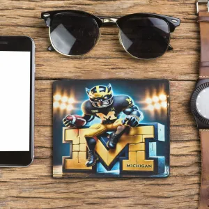 Game Men’s Ready! Michigan Beautifully crafted Day – Wolverines Wallet Retro-inspired Bifold