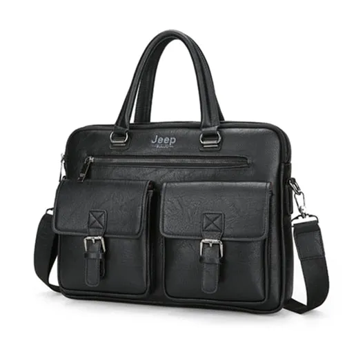 JEEP BULUO Famous Brand New Design Men's Briefcase