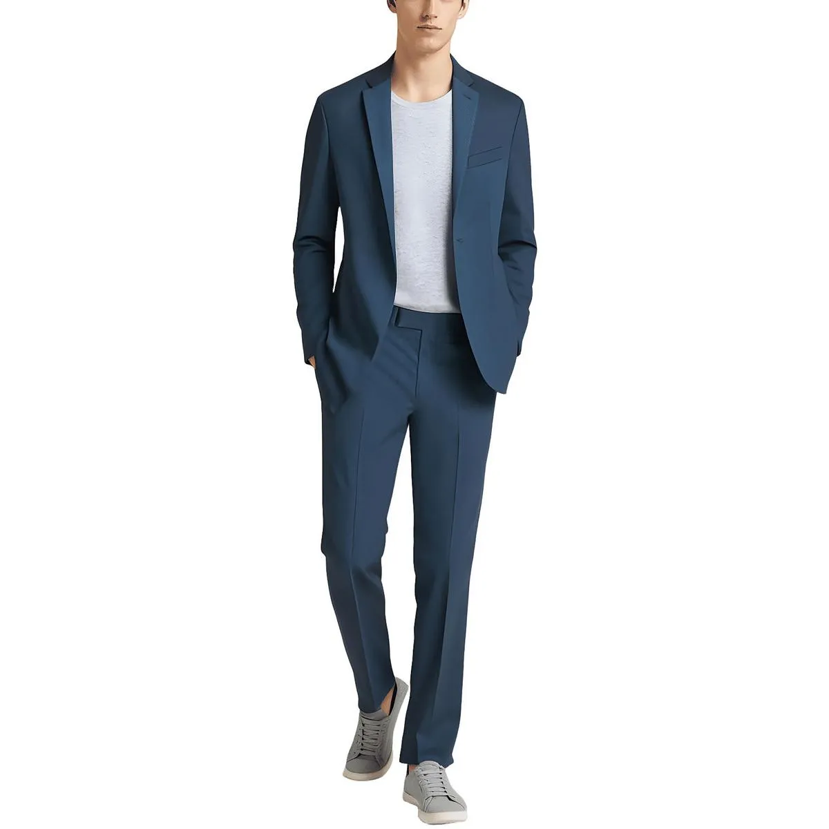 Kenneth Cole Reaction Mens Stretch  Two-Button Suit