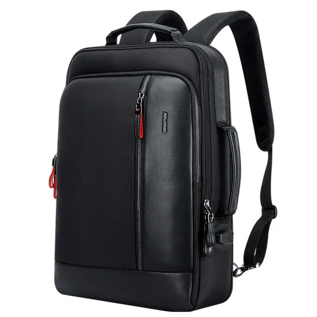 Men's Anti-Theft Waterproof Travel Backpacks with External USB Charging