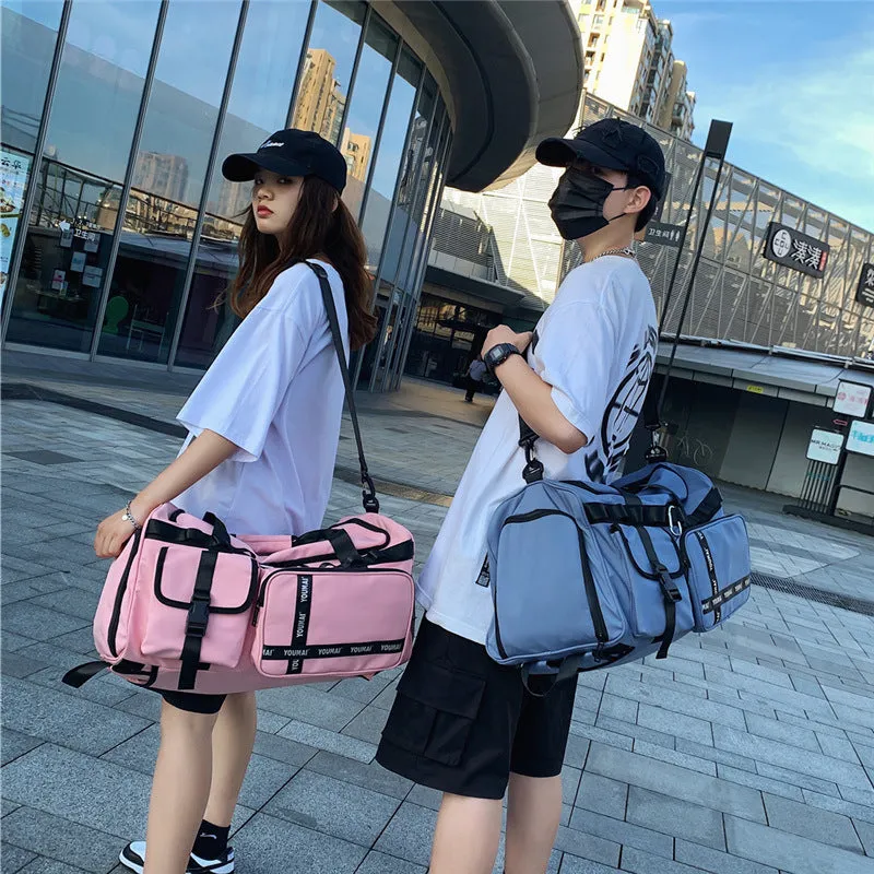 Men's Capacity Short Distance College Boarding Dry Travel Bags