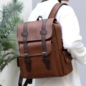 Men's Korean Style Large Capacity Soft Unisex Backpacks