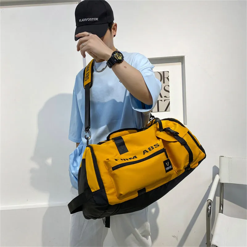 Men's Large Capacity Dry Wet Separation Basketball Cycling Independent Shoe Travel Bags
