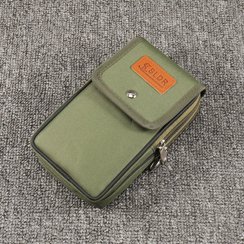 Men's Mobile Canvas Cell Horizontal Vertical Hanging Phone Bags