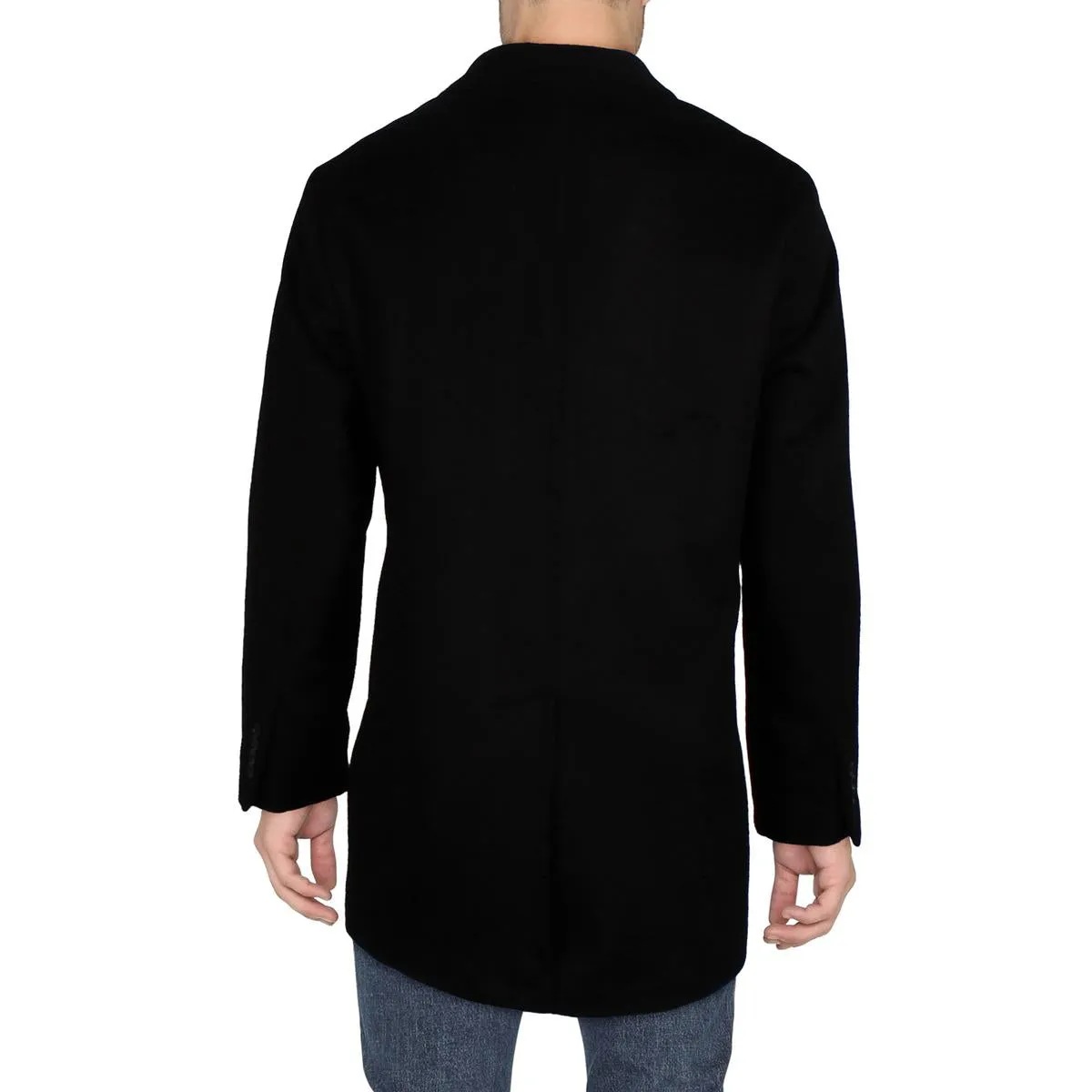 Michael Kors Mens Collared Warm Wool Coat