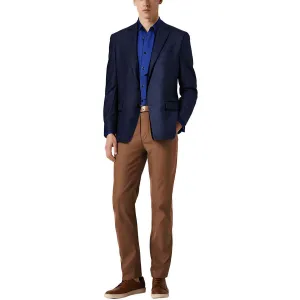 Michael Kors Mens Houndstooth Knit Two-Button Blazer