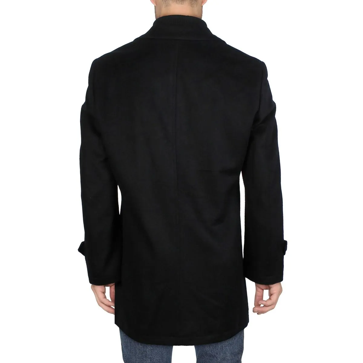 Michael Kors Mens Kester Double-Breasted Wool Overcoat