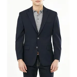 Michael Kors Mens Solid  Two-Button Blazer