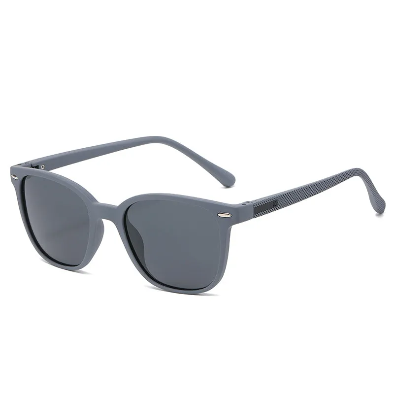 OOLVS Men's Fashion Lightweight Polarized Sunglasses Classic Retro Oval Glasses UV400 Lenses OS-M021