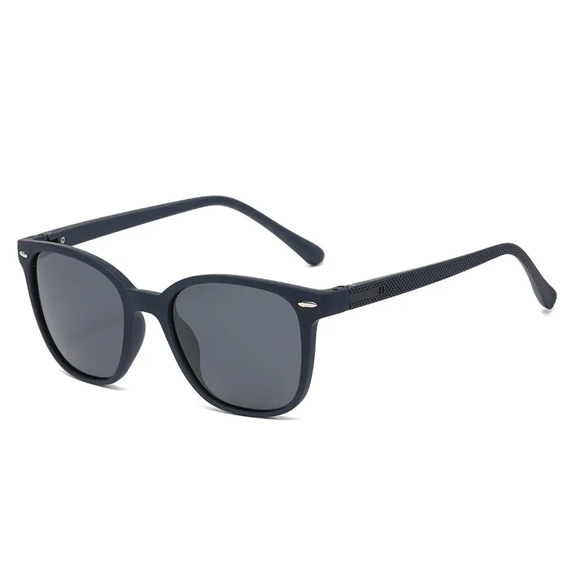 OOLVS Men's Fashion Lightweight Polarized Sunglasses Classic Retro Oval Glasses UV400 Lenses OS-M021