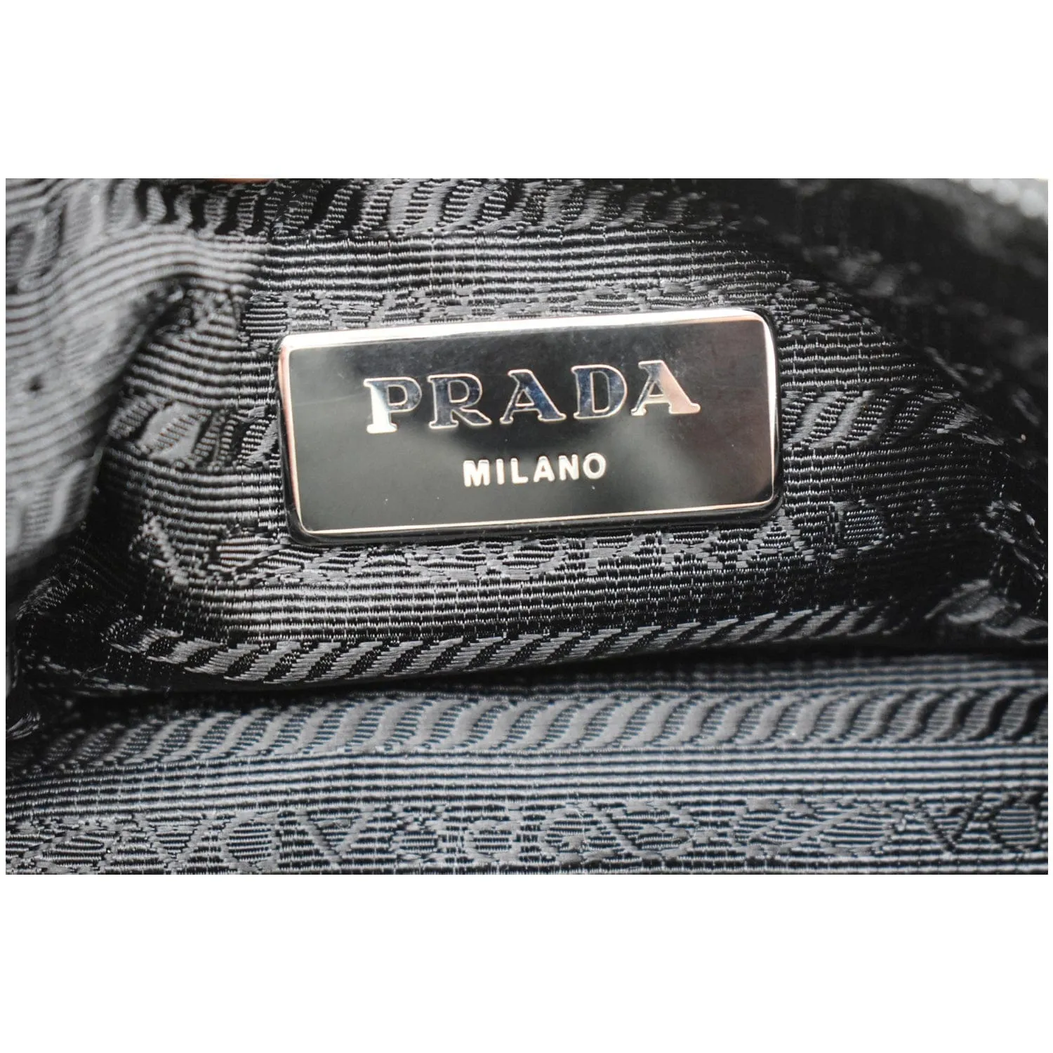 PRADA New Vela Cylindrical Nylon Shoulder Bag White