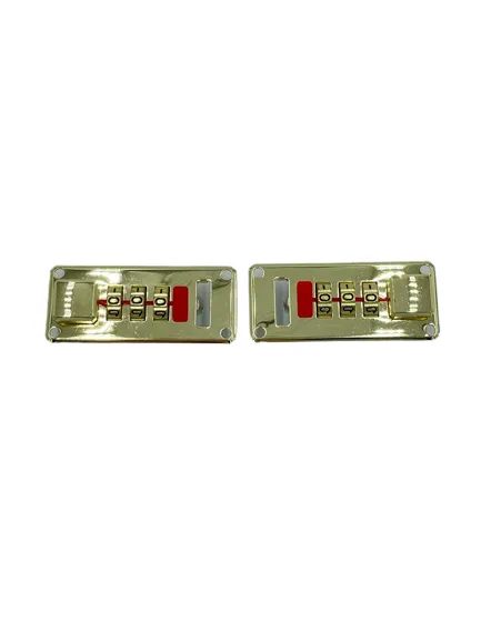 Replacement 2.5" Combination 3-Dial Locks with Hasps Brass Metal