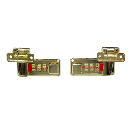 Replacement 2.5" Combination 3-Dial Locks with Hasps Brass Metal