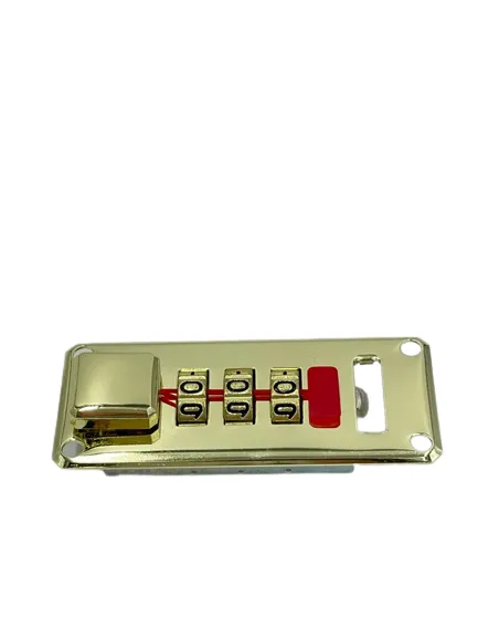 Replacement 2.5" Combination 3-Dial Locks with Hasps Brass Metal