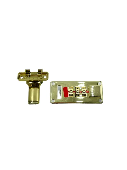Replacement 2.5" Combination 3-Dial Locks with Hasps Brass Metal