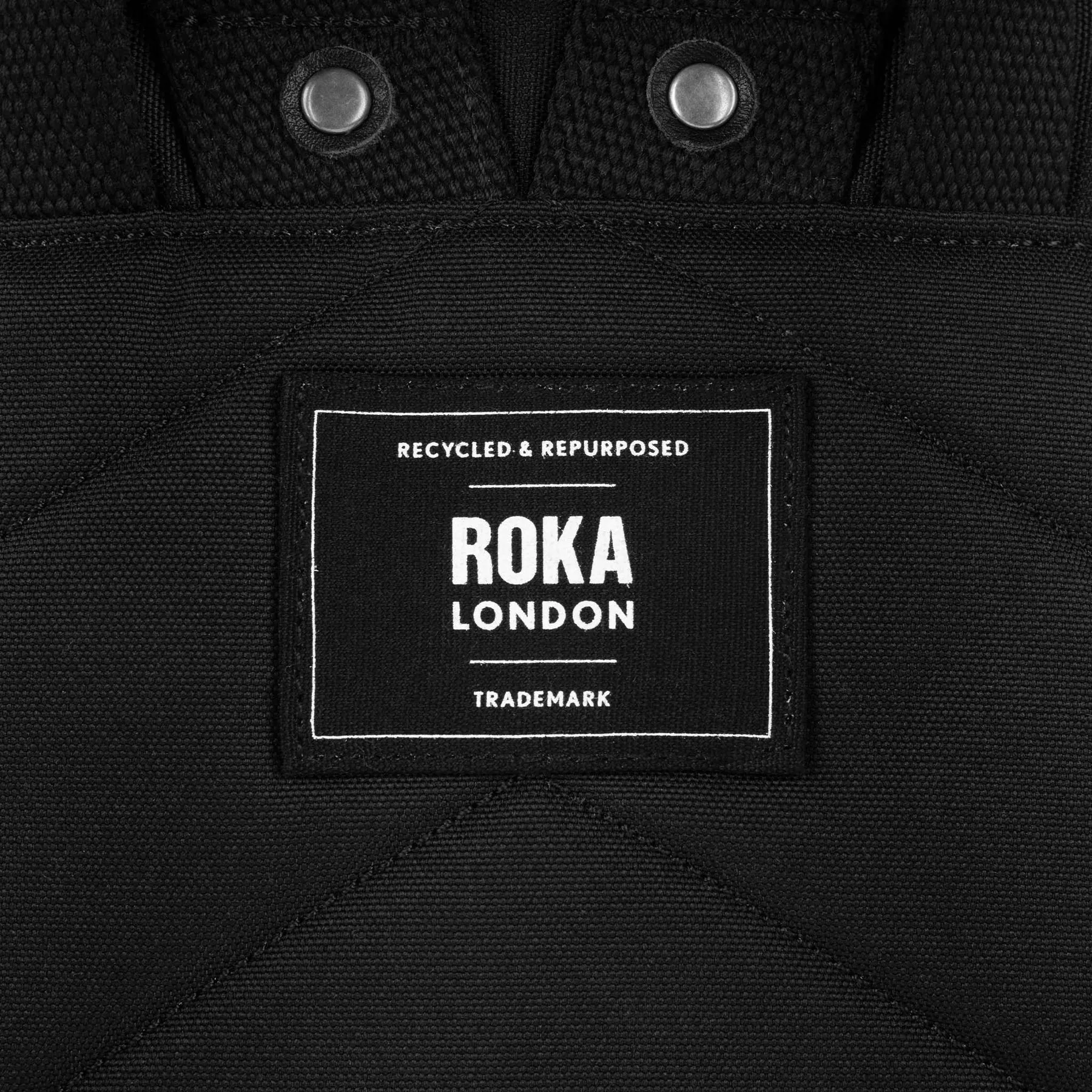 Roka All Black Bantry B Recycled Canvas Backpack