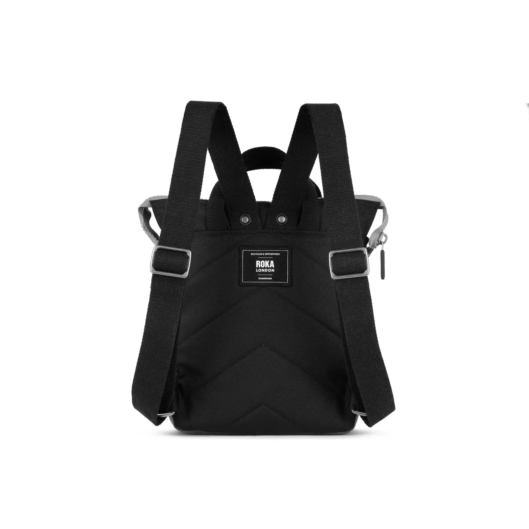 Roka All Black Bantry B Recycled Canvas Backpack