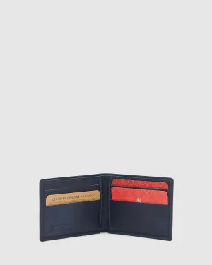 Rossini Blue - Small Bifold Leather Wallet