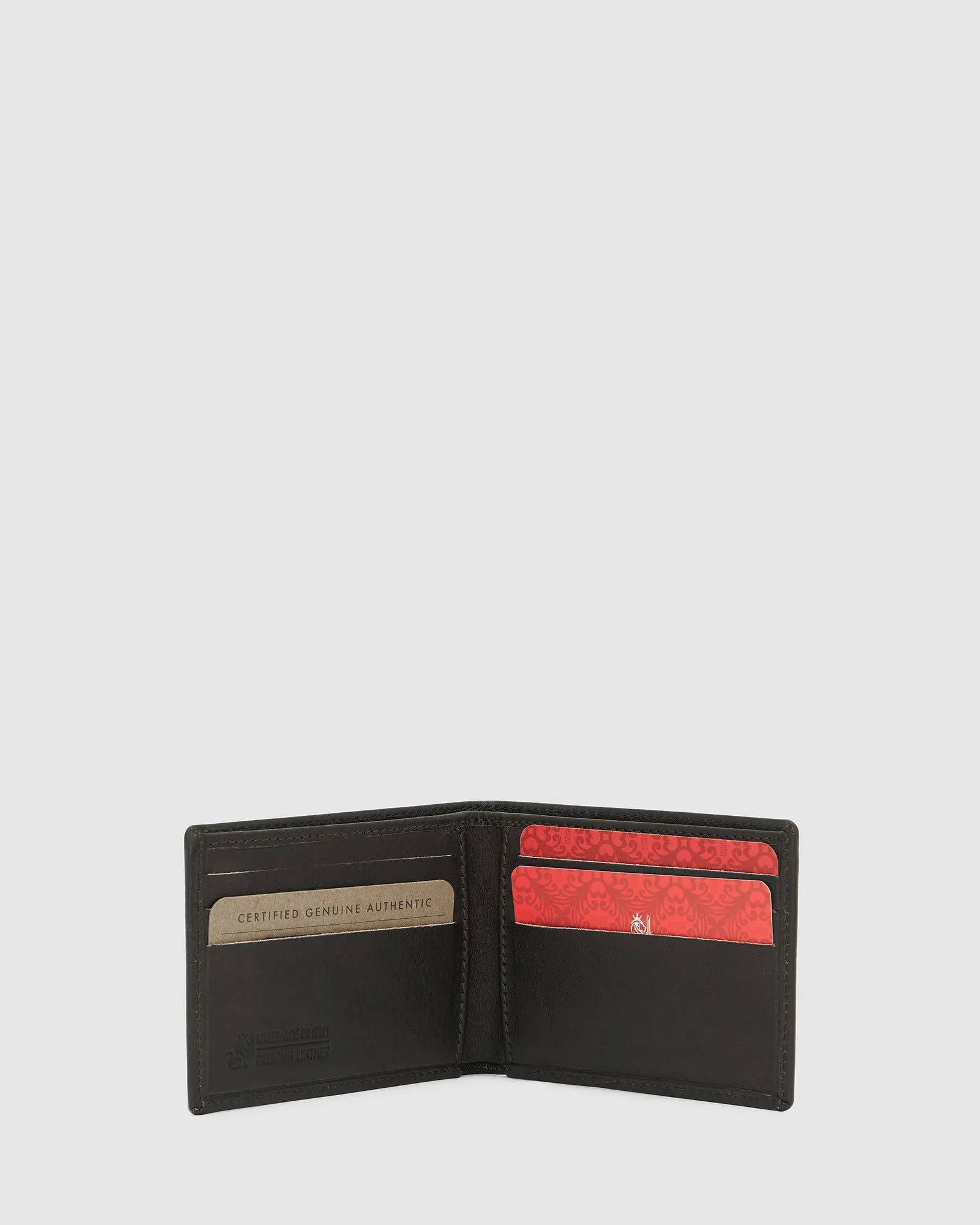 Rossini Chocolate - Small Bifold Leather Wallet
